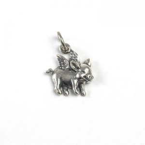 Sterling Silver Flying Pig