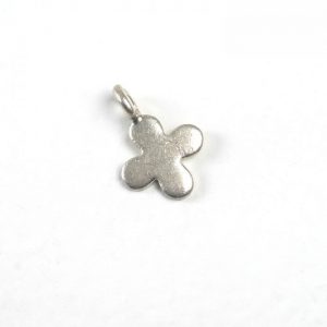 Sterling Silver Flower Tag (4-Petal)