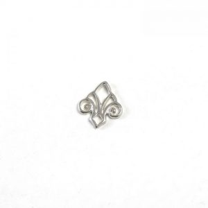 Sterling Silver Fleur de Lys Connector