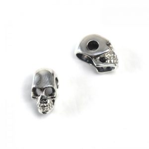 Sterling Silver Skull Bead