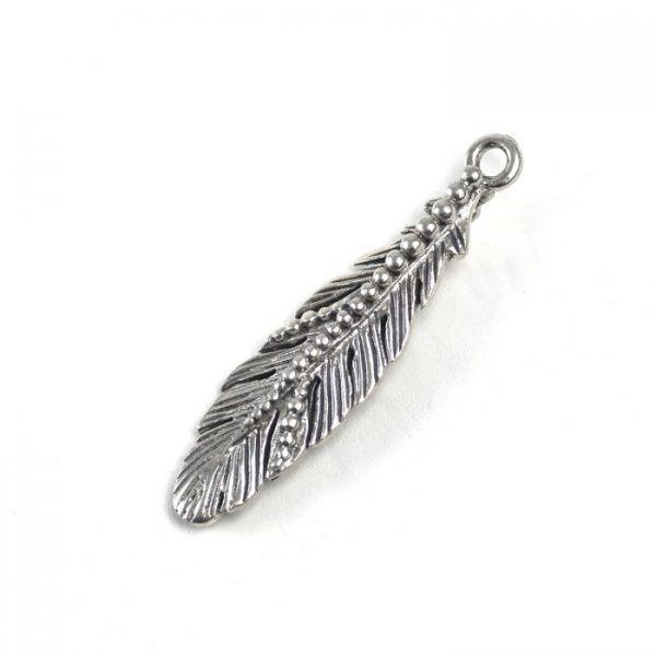 Sterling Silver Feather (Detailed, Long)