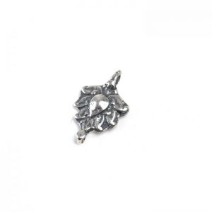 Sterling Silver Lotus Link (Detailed)