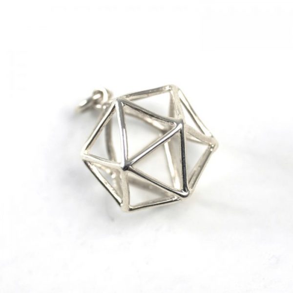 Sterling Silver Icosahedron