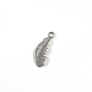 Sterling Silver Feather (Small, Curved)