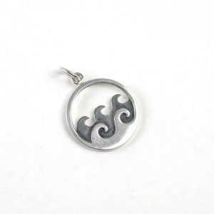 Sterling Silver Waves in Circle