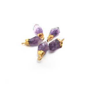 Amethyst Raw Nugget Charm