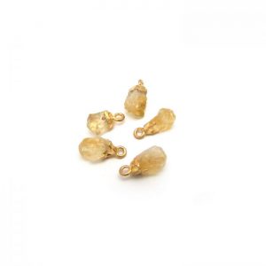 Citrine Raw Nugget Charm