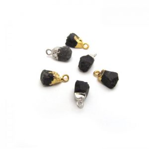 Onyx Raw Nugget Charm