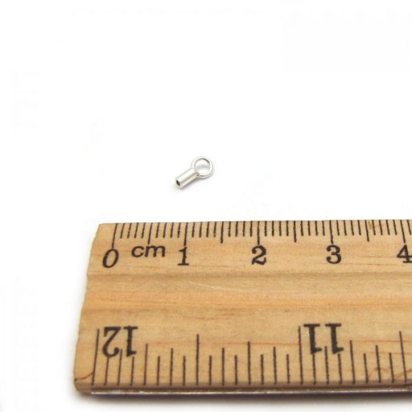 sterling silver thread chain end with ruler