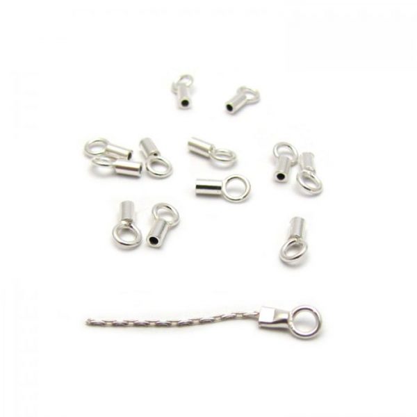 sterling silver thread chain ends