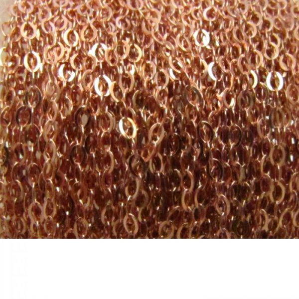 Flat Oval Chain 755RF Rose Gold Fill
