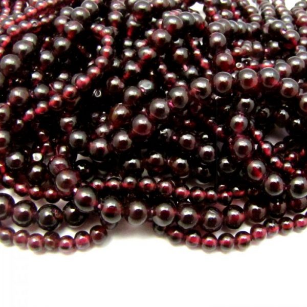 Red Garnet Smooth Rounds