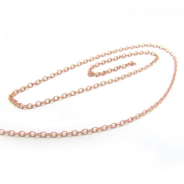 Textured Oval Chain 10393RF Rose Gold Fill