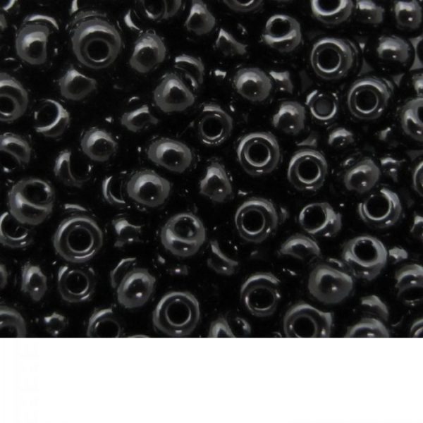 Seed Beads Black Opaque