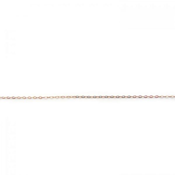 flat oval link 755RF rose gold fill chain