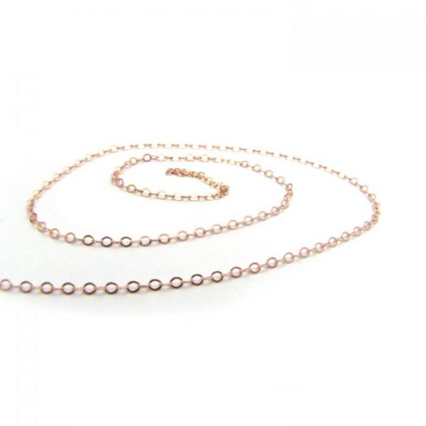 Flat Oval Chain 997RF Rose Gold Fill