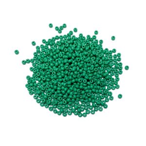 seed beads - opaque green