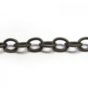 Large Oval Link Base Metal - Antique Silver 902X/7