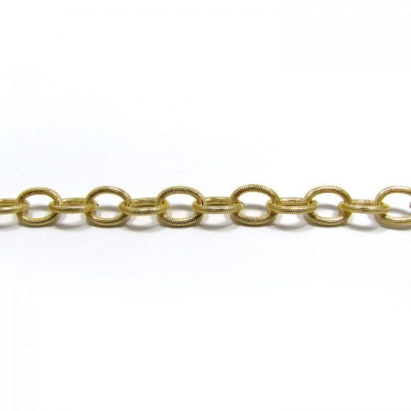 Large Oval Link Base Metal - Gold Plated 902X/7