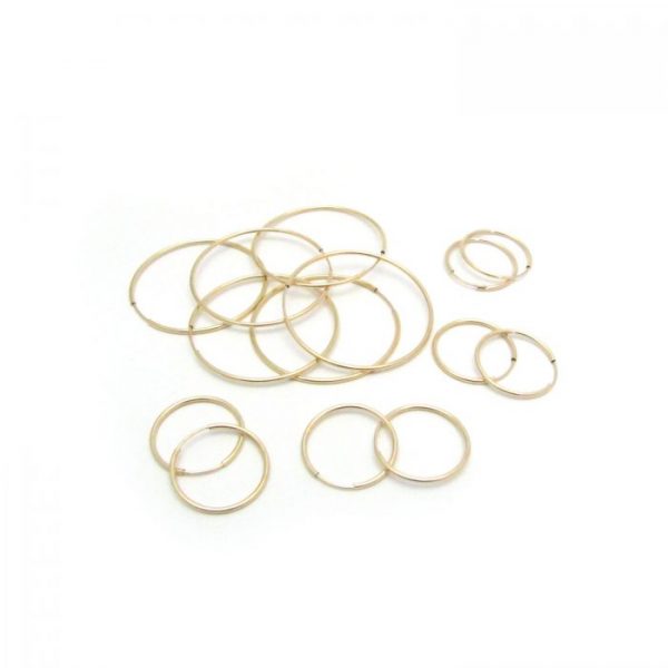 Gold fill Endless hoops