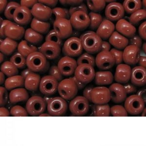 Seed Beads Opaque Brown