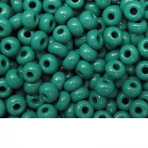 Seed Beads Opaque Dark Green