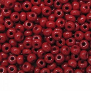 Seed Beads Opaque Dark Red