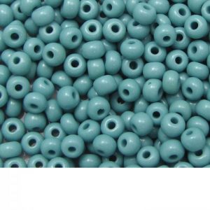 Seed Beads Opaque Green Turquoise