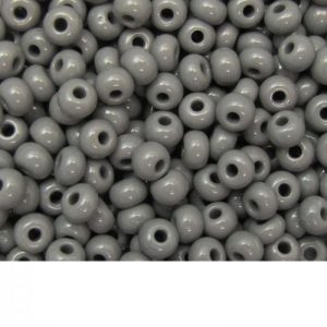 Seed Beads Opaque Grey