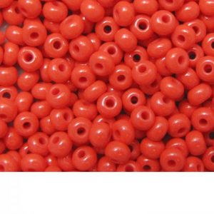 Seed Beads Opaque Light Red