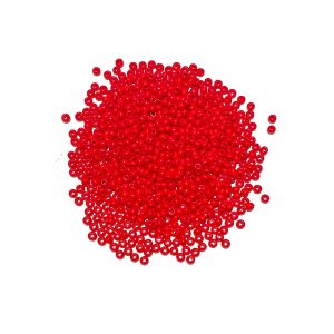 seed beads - opaque light red
