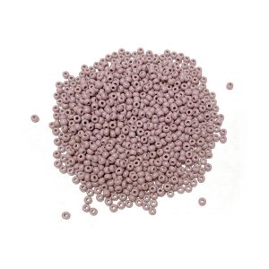 seed beads - opaque mauve