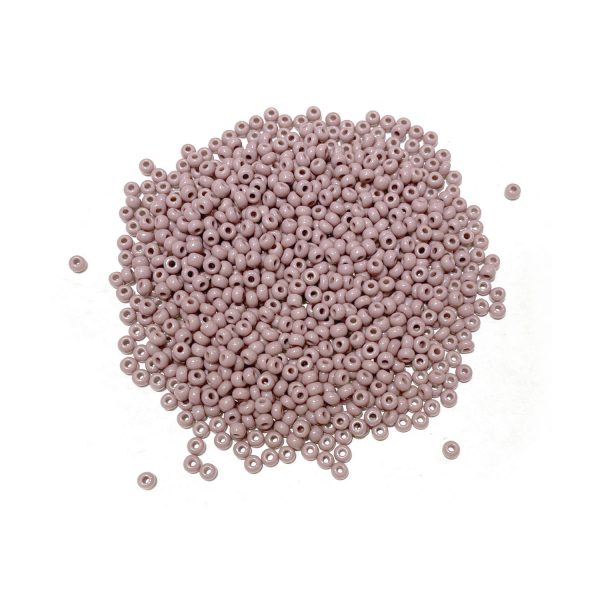 seed beads - opaque mauve