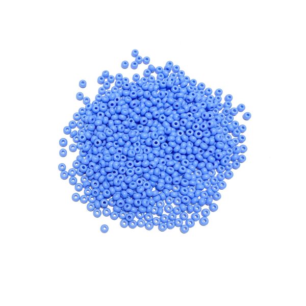 seed beads - opaque powder blue