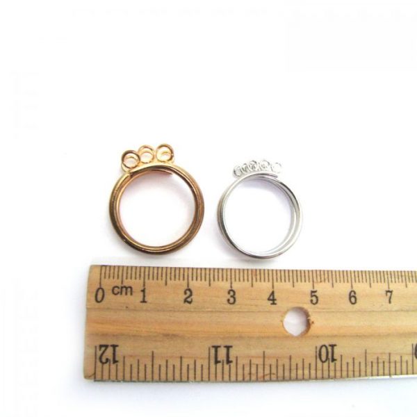 9 loop plated metal ring base