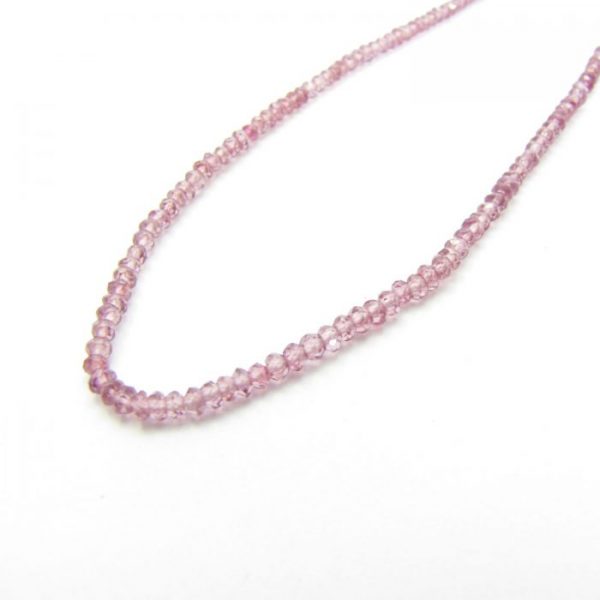 garnet 3mm round faceted strand