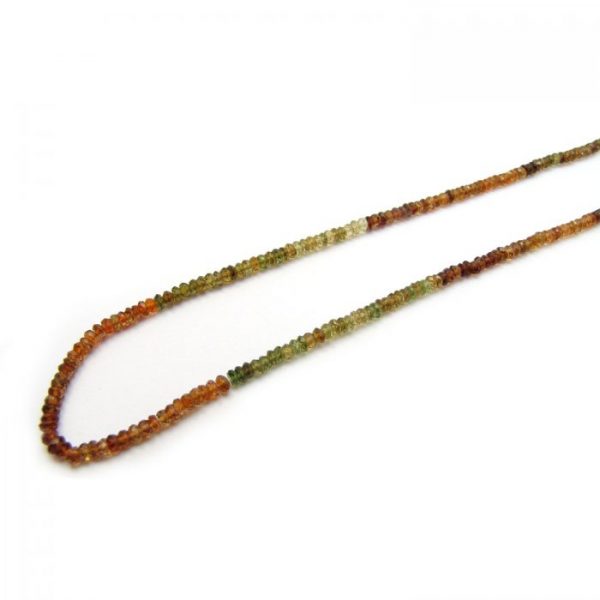 petro tourmaline 3mm micro faceted rondelles strand