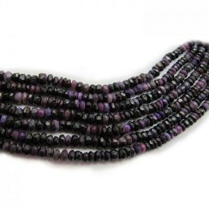 sugilite 4mm rondelle faceted bundle