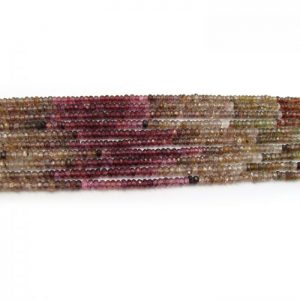 tundra garnet 3mm micro faceted rondelles