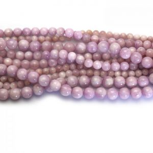 Kunzite strand smooth round stones group image