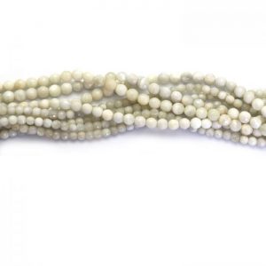 Moonstone faceted strand round stones group image