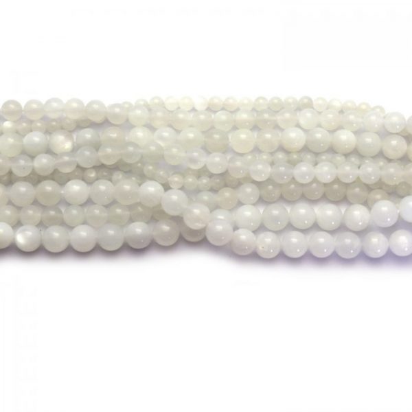 Moonstone strand smooth round stones group image