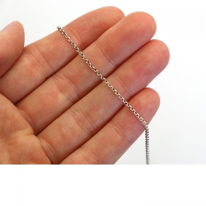 Rolo Chain (2mm) with clasp #12 – Sterling Silver