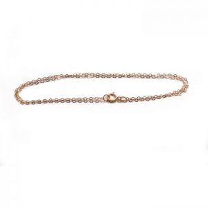 #15 Oval chain 14K Rose gold front view