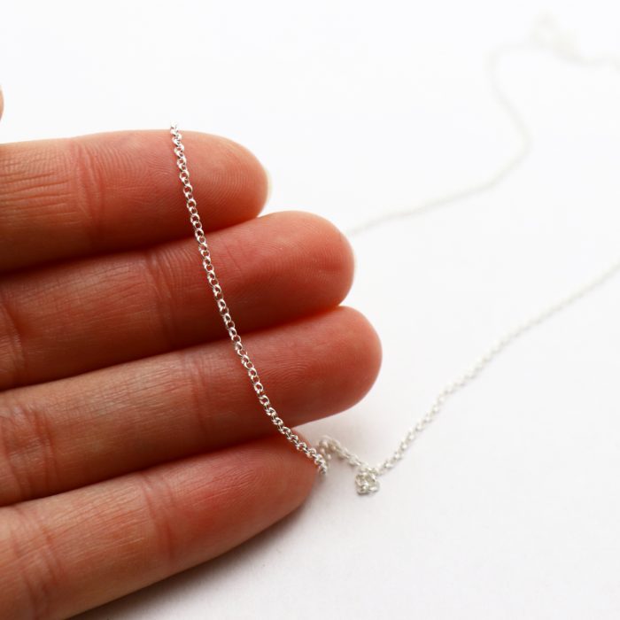 Rolo Chain (1.2mm) with clasp #21 - Sterling Silver