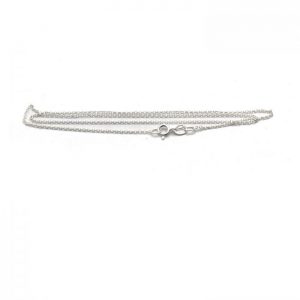 #21 Thin rolo chain Sterling Silver front view