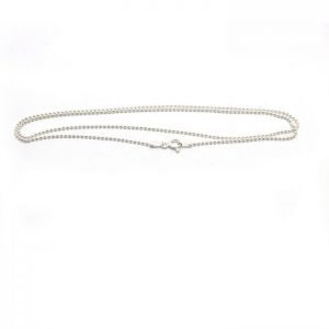 #6 Thin ball chain Sterling silver front view