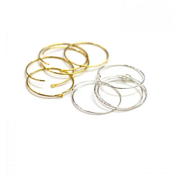 wine charm hoops base metal