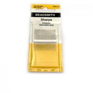 needles size 10 Sharps bead smith