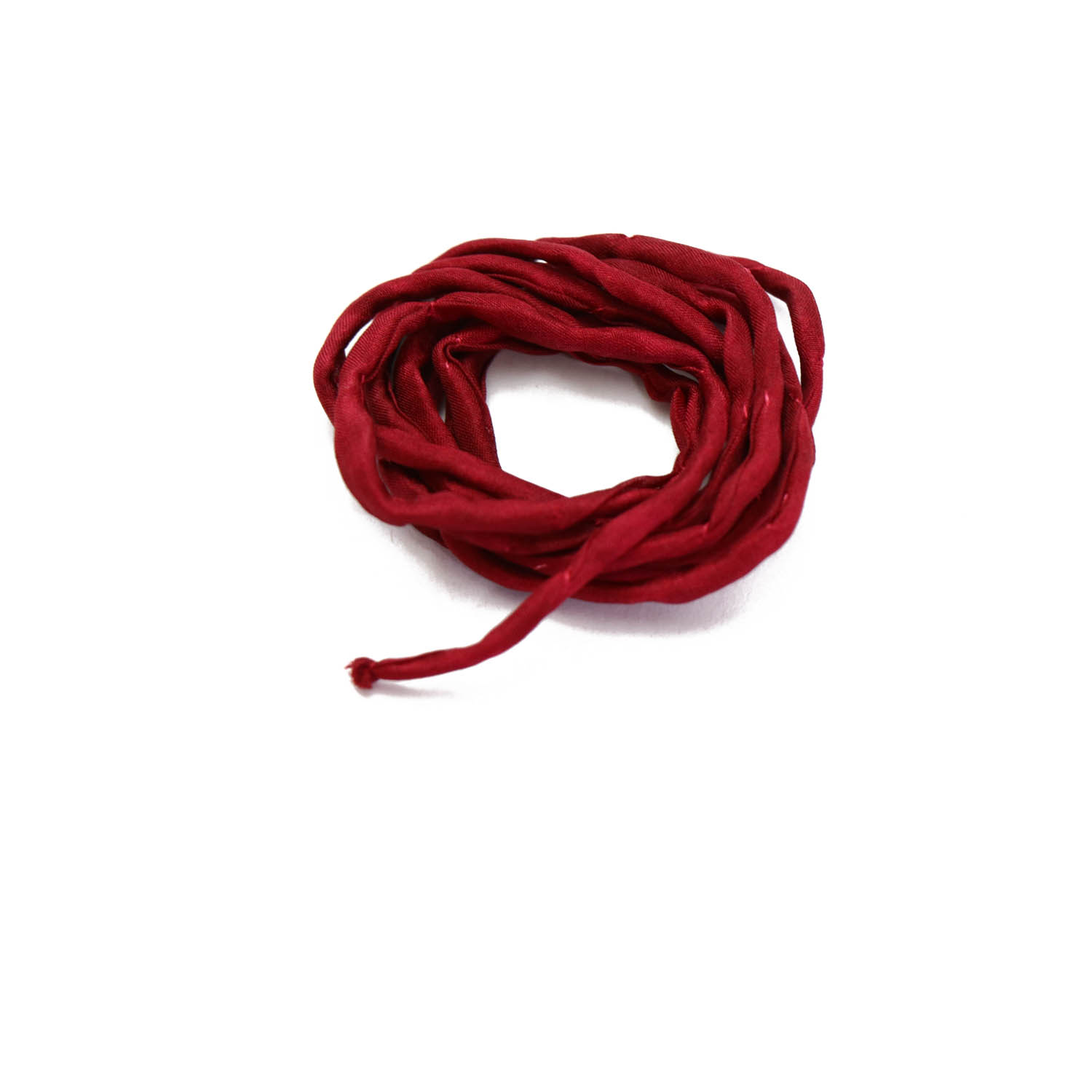 Silk Cord Hand Dyed - Dark Red #5